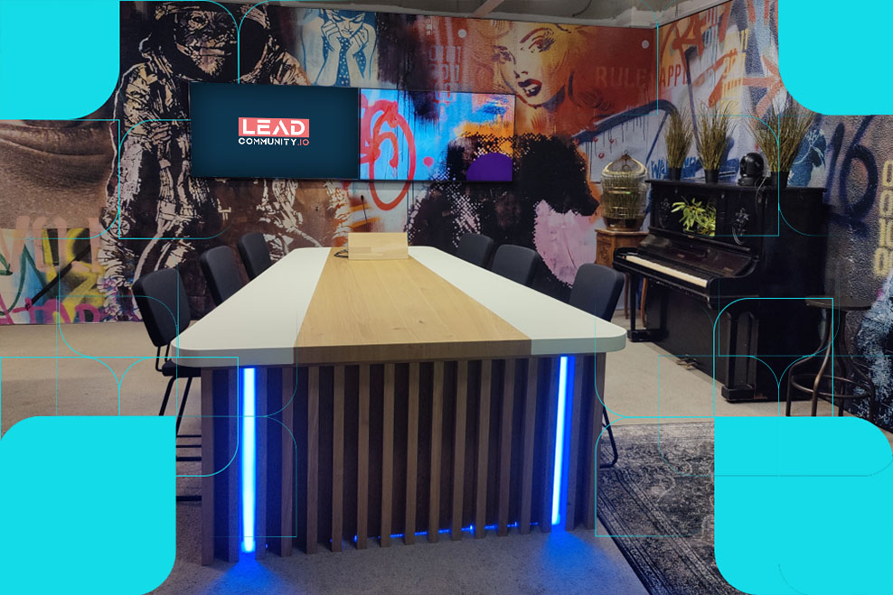 Studio of LEAD Live | a Tech Leadership talkshow